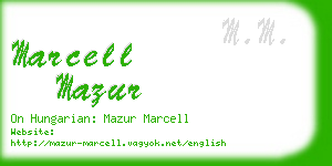 marcell mazur business card